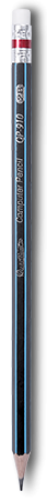 ดินสอไม้ QP910 สีน้ำเงิน ดำ Quantum