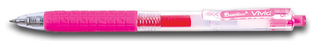 ปากกาเจล GEL VIVID สีชมพู Quantum