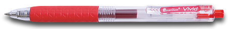 ปากกาเจล GEL VIVID สีแดง Quantum