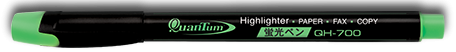 ปากกาไฮไลท์ เน้นข้อความ QH700 สีเขียว Quantum