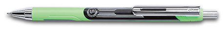 ปากกาลูกลื่น S500N สีเขียว Quantum