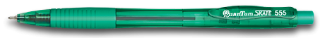 ปากกาลูกลื่น SKATE 555 สีเขียว Quantum